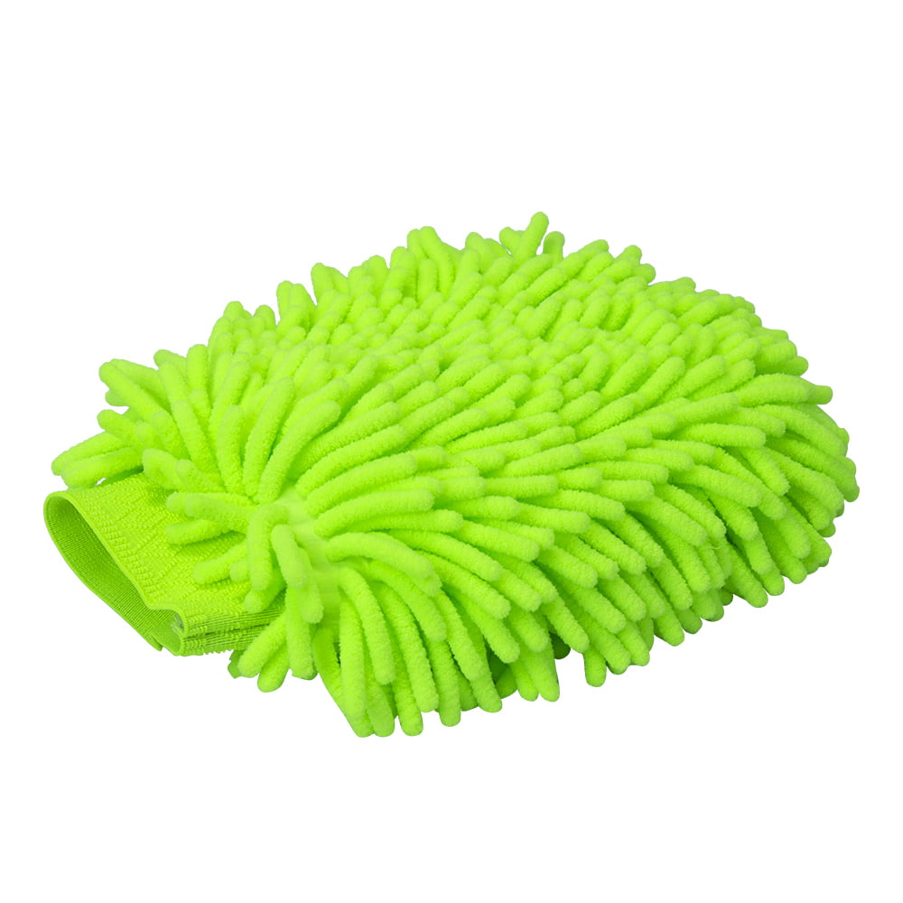 Car Valeting Polish Cleaning Microfibre Chenille Wash Mitt Glove Cloth Noodle CA 