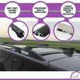 thumbnail image 3 of ERKUL Roof Rack Cross Bars Fits Nissan Rogue 2014-2020 Aluminum Lockable Black, 3 of 6