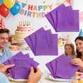 thumbnail image 2 of 100Pcs Neon Napkins- 2-Ply Birthday Party Napkins, Weddings, Cocktail Napkins for Birthday Party Decorations Wedding Christmas(Orange), 2 of 7