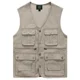 thumbnail image 3 of Primavera otoño hombres Casual Cargo chaleco chaquetas abrigo para hombre a prueba de viento sin mangas prendas de vestir exteriores chaleco para exteriores masculino de gran tamaño Q20, 3 of 5