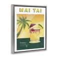 thumbnail image 3 of Stupell Industries Tropical Mai Tai Recipe Gray Framed Floater Canvas Wall Art design by Brett Blumenthal, 31 x 25, 3 of 9
