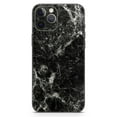 thumbnail image 2 of DesignSkinz Black Scratched Marble Full-Body Skin Decal Wrap Cover for iPhone SE, 2 of 9