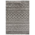 thumbnail image 2 of Safavieh Arizona Teagan Geometric Shag Area Rug, Brown/Ivory, 6' x 8', 2 of 10