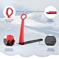 thumbnail image 3 of Slippery Racer Downhill Ski Scooter Snow Sled, Red, 3 of 10