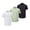 White, variant on Men's 1/4 Zipper Polo Shirt Quick Dry Performance Short Sleeve Mockneck Shirts Pique Jersey Golf Shirt Big and Tall Size M-5XL White