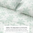 thumbnail image 6 of Great Bay Home Lodge Flannel Sheet Set - 100% Turkish Cotton - Double Brushed - King, Snowflake - Simple White, 6 of 6