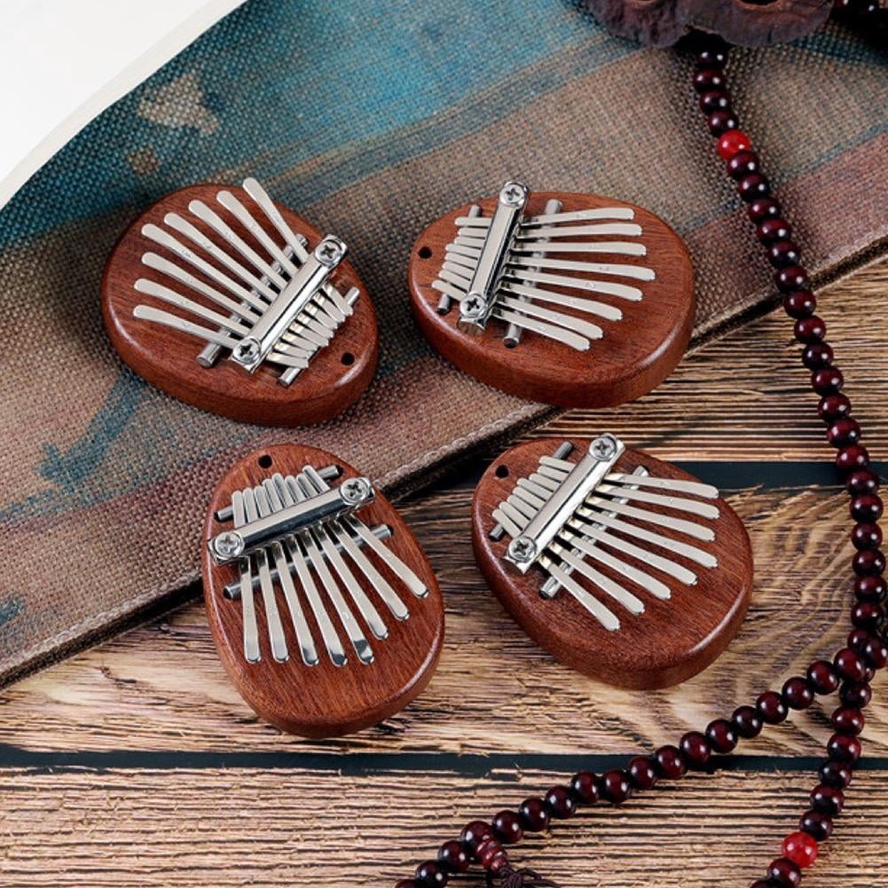 8-Keys Portable Mini Sapele Plate Kalimba Beginners Thumb Piano Mbira Sanza Gift G5Q7