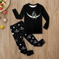 thumbnail image 2 of Tisuna Kids Girls Fall Pajamas Set Cute Long Sleeve Crew Neck Graphic Print Tops And Pants Sleepwear Children'S 2 Pieces Homewear Clothing Set Size 3-4 Years, 2 of 4