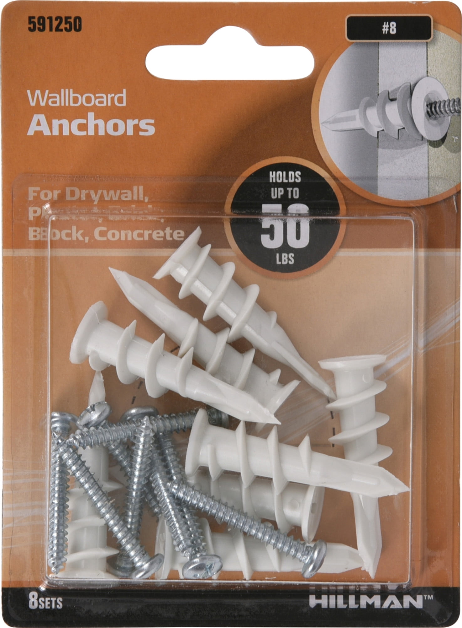 & Wire Brads all new choose more than one Nylon Anchors Hillman Plastic Achors 