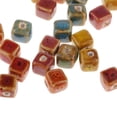 thumbnail image 3 of KLKCMS 50Pcs Mixed Ceramic Beads Loose Porcelain Beads Charms Bracelet DIY Findings , 10mm, 3 of 9