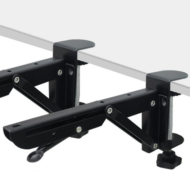2 piezas debajo del ratón de escritorio bandeja para teclado soporte para teclado soporte plegable resistente ajustable para soporte de codo de