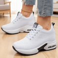 thumbnail image 2 of Women's Platform Sneakers Wedges  Lace Up Shoes Increase Fashion Sneakers for Womens Girls, 2 of 6