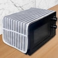 thumbnail image 1 of Harbour Stripe Microwave Oven Cover, Abstract Soft Toned Sketchy Horizontal Stripes Pattern, Water Resistant Organizer with Pockets for Kitchen, 36" x 12", Cadet Blue Pale, by Ambesonne, 1 of 4