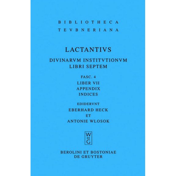 Bibliotheca Scriptorum Graecorum Et Roma Liber VII, (Paperback)
