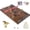 Burnt color, variant on Grhonior Horse Race Board Game Dice Game Rectangle Thickened Solid Wood with 11 Metal Horses and 4 Dice 15.6 x 10 x 0.6 Inch