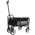 thumbnail image 6 of E-Western Minimeetall Collapsible Foldable Wagon Cart with Strapping System, Beach & Utility Cart, Grocery, Camping, Gardening, Fishing Supports 225lbs Black, 6 of 12