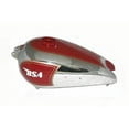 thumbnail image 5 of Petrol Fuel Gas Tank Chrome Plated Red Painted 1930s Bsa M20 Civilian Model, 5 of 5