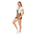 thumbnail image 2 of Jumper Mujer Short Overol Rasgado Con Bolsas Casual Urbano Verde verde M Incógnita 330501, 2 of 6