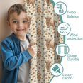 thumbnail image 3 of Blackout Kids Curtains,Beige Highland Cow Doll Pattern Childrens Insulated Curtains Set Of 2,Bedroom Essentials,Toddler Room Decor 42"x54", 3 of 5