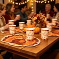 thumbnail image 5 of JHyouerji 20 Pcs Disposable Paper Cups 6x3 Inch Pumpkin Print Food Grade Eco Friendly Drink Cups for Fall Harvest Snack Dessert Picnic Holiday Party Supplies, 5 of 7