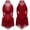 Burgundy, variant on Aislor Girls Latin Rumba Samba Jazz Dance Dress Tassel Leotard Competition Dancing Bodysuit Burgundy 6