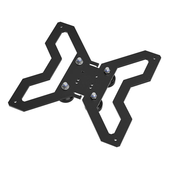 1pcs 3D Printer Accessories Y Axis Hot Bed Support Plate Kit, 3D Parts Suitable for 150mm Aluminum Heatbed Hotbed Platform with POM wheels and Screws