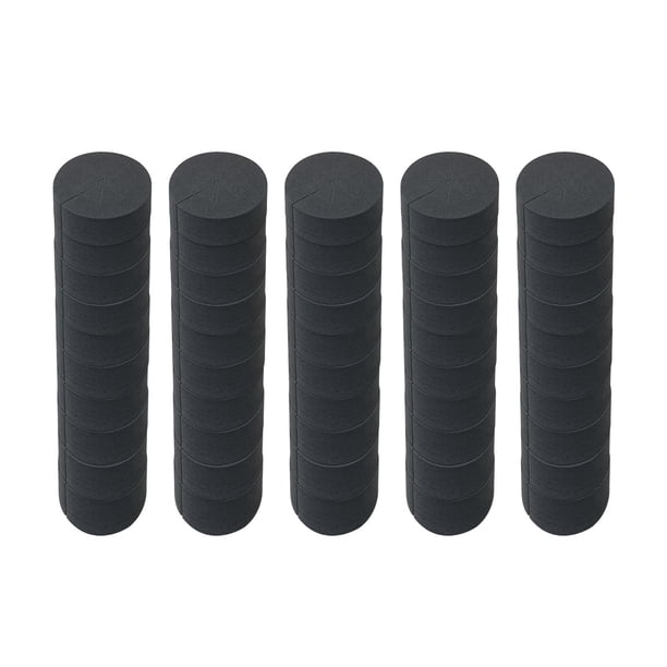 50 insertos de clonación de repuesto reutilizables y fáciles de usar para sistema de espuma hidropónica negro 4cmx1.9cm