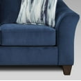 thumbnail image 4 of Roundhill Furniture Camero Fabric Pillowback Loveseat in Navy Blue, 4 of 5