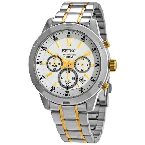 Seiko Men's SKS607 Silver Sterling Japanese Chronograph Fashion Watch -  