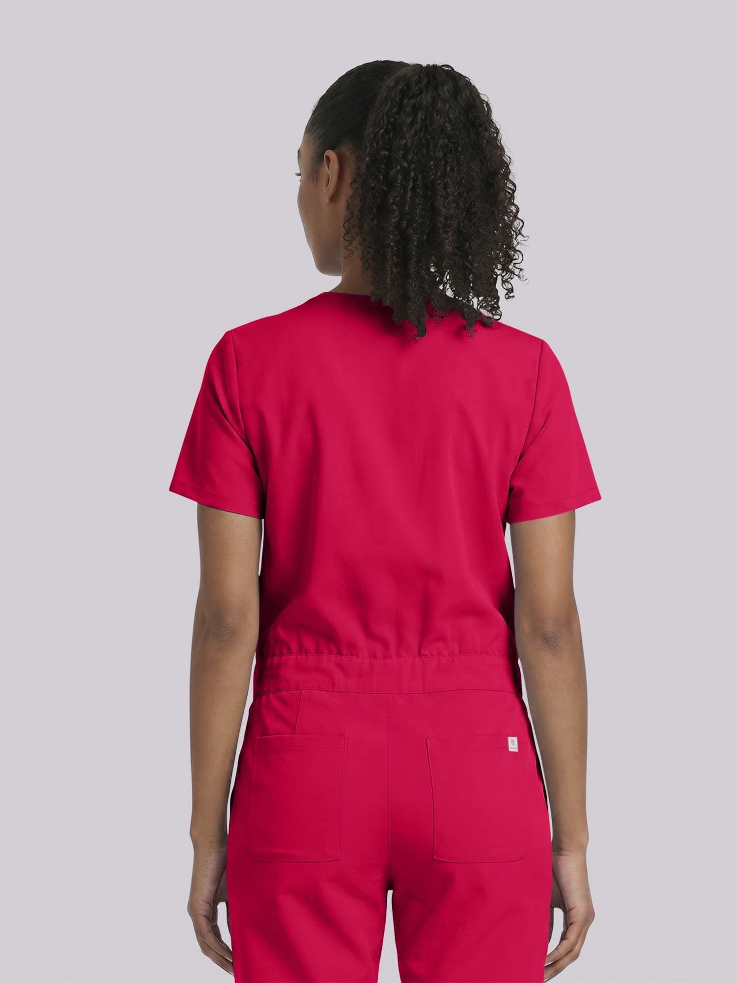 Scrubstar Ultimate Women’s Antimicrobial Drawstring Straight Leg Scrub Jumpsuit, Sizes XS–2XL