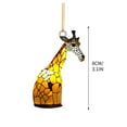 thumbnail image 3 of Stained Church Glass Style Animal Acrylic Pendant Hanging Decoration, Holiday Ambience Decoration Christmas Tree Car Rearview Mirror Decoration, 3 of 6