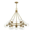 thumbnail image 3 of Orion 15-Light Chandelier in Warm Brass, 3 of 6