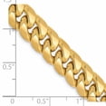 thumbnail image 3 of 10k Yellow Gold Semi-Solid Miami Cuban Chain, 3 of 4