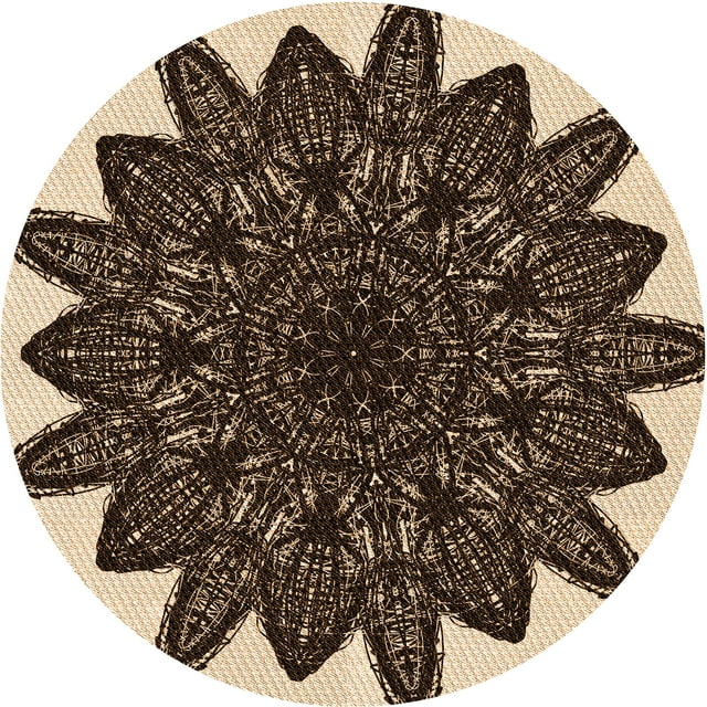Ahgly Company Tapis d'Intérieur Lavables en Machine, Carrés de Nuit Transitionnels, Carrés de 3'