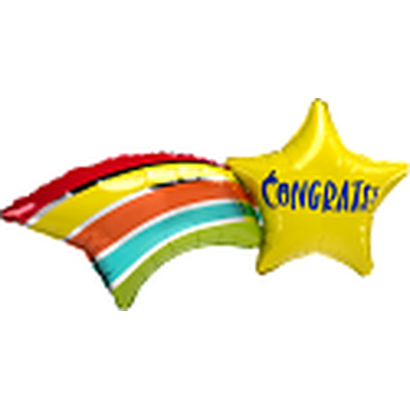 LRG SHP XL CONGRATS SHOOTING STAR