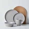 thumbnail image 5 of Stone Lain Jade Stoneware Dinnerware 16-Piece Set of 4, Light Gray, 5 of 6