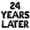 Black, variant on Letter Balloons - 24 YEARS LATER 16" Inch Alphabet Letters Foil Mylar Balloon 24th Birthday Party Banner (Blue)