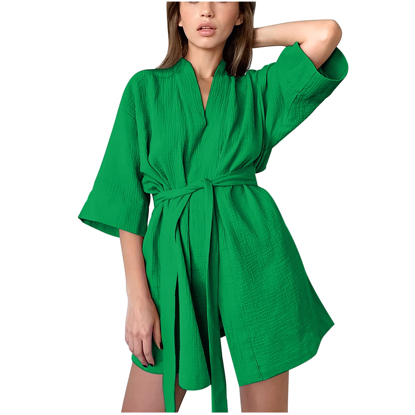 Yedhsi Women Robes Short Lightweight Robe Soft Knit Sleepwear Casual ...