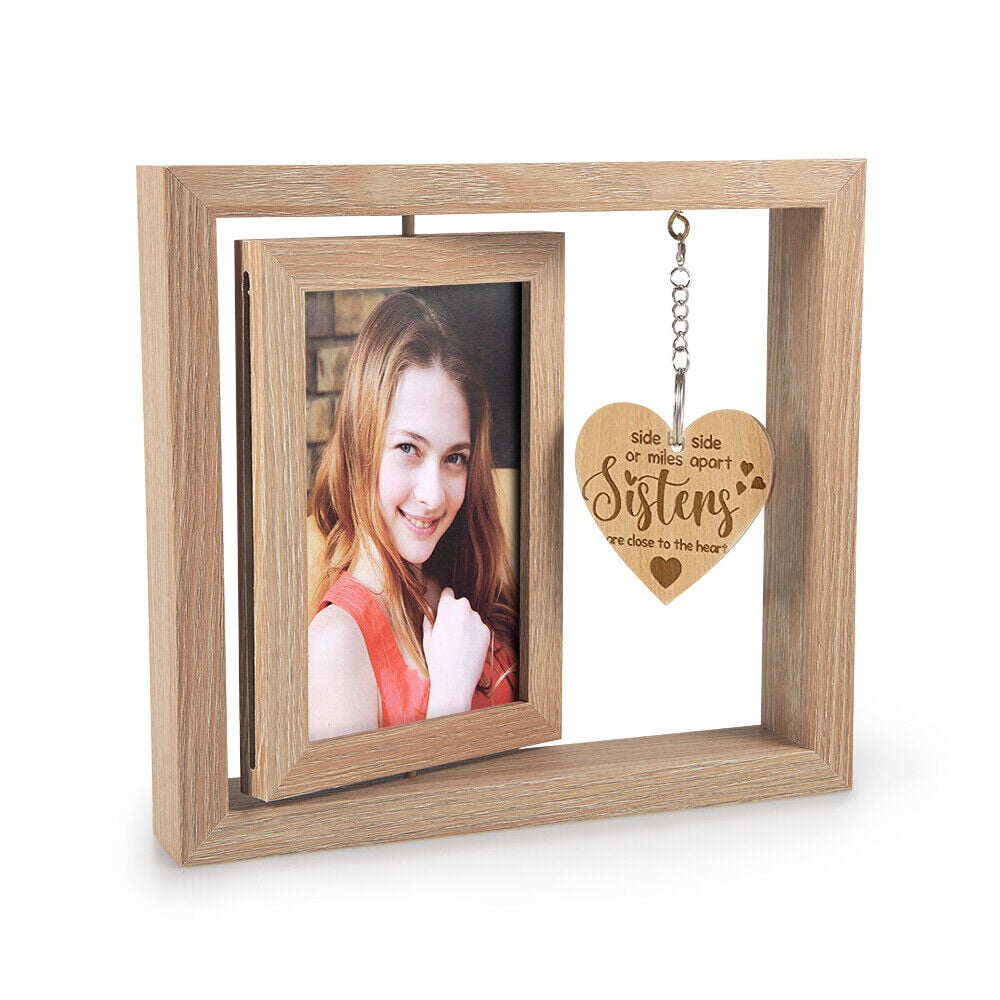  Maracco Couples Valentine's Day Gifts Picture Frame for  Girlfriend Boyfriend, Birthday for Woman Wood Hanging Photo Display