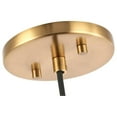 thumbnail image 4 of Woodbridge Lighting Bristol 1-Light Glass Mini-Pendant in Brass/Mercury, 4 of 4