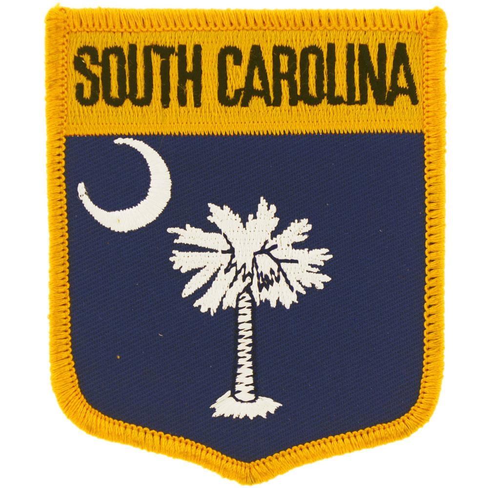 South Carolina State Flag Shield Patch 2 7/8