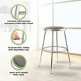 thumbnail image 3 of National Public Seating 6400 Series 18 Inch Adjustable Steel Stool, Grey, 3 of 11