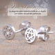 thumbnail image 4 of SilverCloseOut Aretes de pentagrama (pentáculo) de plata esterlina para mujer - 5 mm, 4 of 8