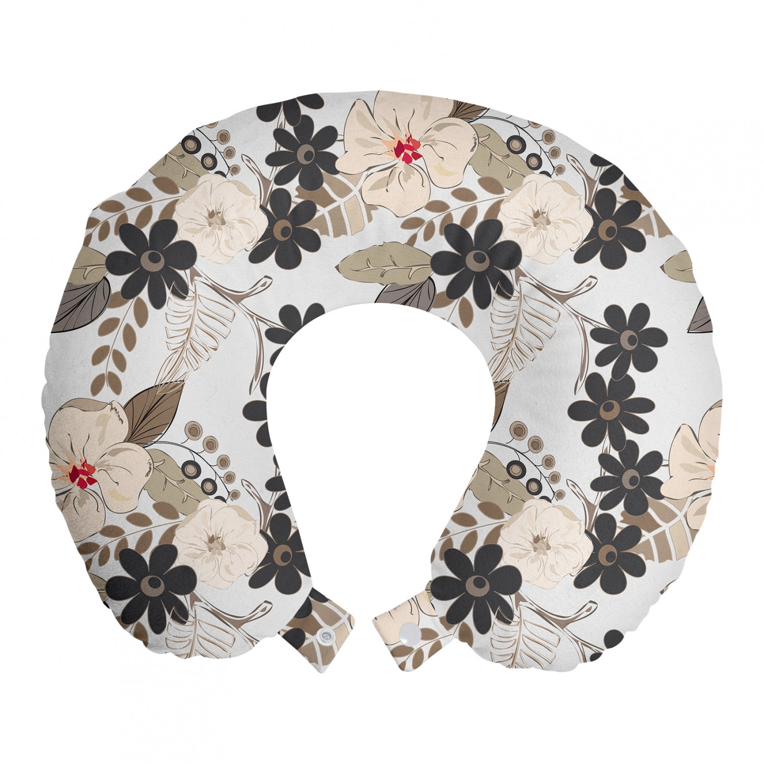 Floral top neck pillow