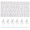 Egmy Alphabet Resin Silicone Molds Backward Letter Number Silicone Molds