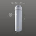 thumbnail image 5 of TAL Stainless Steel Ranger Water Bottle with Easy Sip Straw 26oz, Gray Blue, 5 of 9