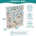 thumbnail image 5 of Floral Flowers Hardcover 3 Ring Binder 1.5 inch Round Rings with Interior Pockets Binders Organizer Office School 1 Pack, 5 of 9