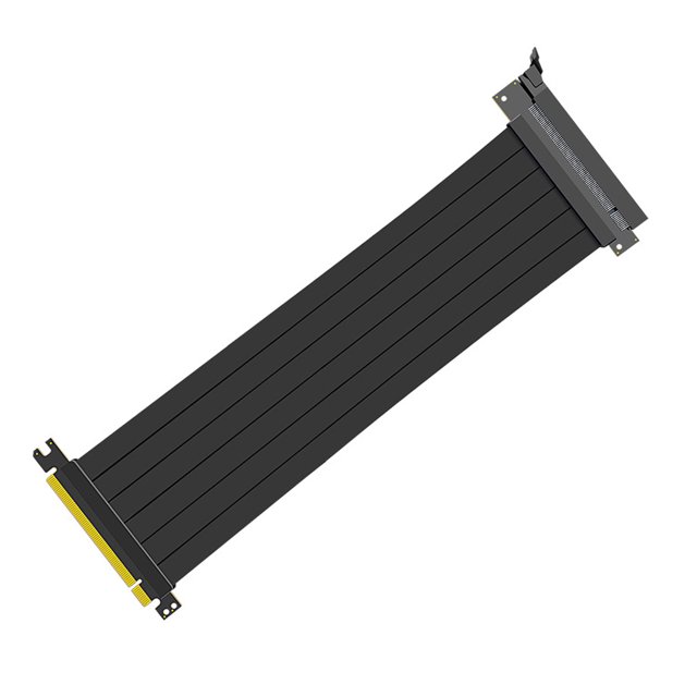 Inteprter 1x cable de extensión PCI-E 90°/180° PCI-E 16x 3.0 Cable de extensión Cable extensor de tarjeta gráfica PCI-E 3.0 Cable de extensión Cables de computadora 180 grados 20cm