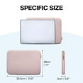 thumbnail image 3 of BAGSMART Laptop Sleeve Case for 15"-15.6" HP, Dell, Lenovo, Acer, Asus Notebook, Protective Soft Padded Zipper Cover Carrying Computer Bag with Pocket, Compatible with MacBook Pro 16 Inch, Pink, 3 of 7