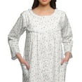 thumbnail image 5 of Moomaya Cotton Printed Button Down Nightdress For Women Nursing Night Gown, 5 of 6